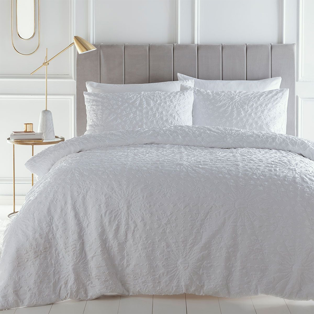 Juniper Embossed Textured  Modern Duvet Cover Quilt Cover Set Bedding Set
